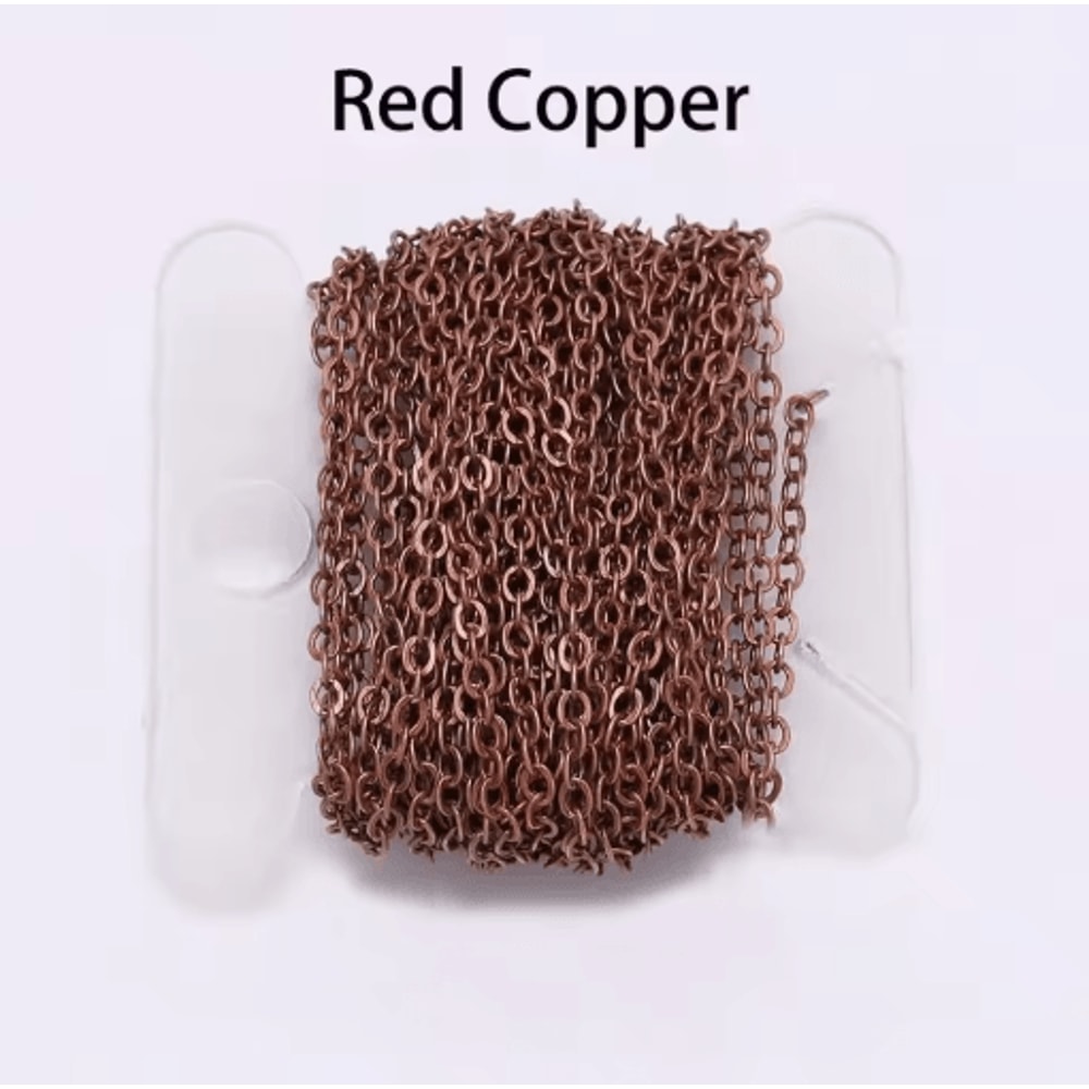 5m Gold And Bronze Plated Necklace Chain For Jewelry Making DIY Crafting Supply 2