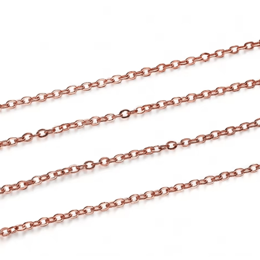 5m Gold And Bronze Plated Necklace Chain For Jewelry Making DIY Crafting Supply 6