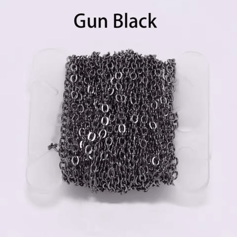 5m Gold And Bronze Plated Necklace Chain For Jewelry Making DIY Crafting Supply 7