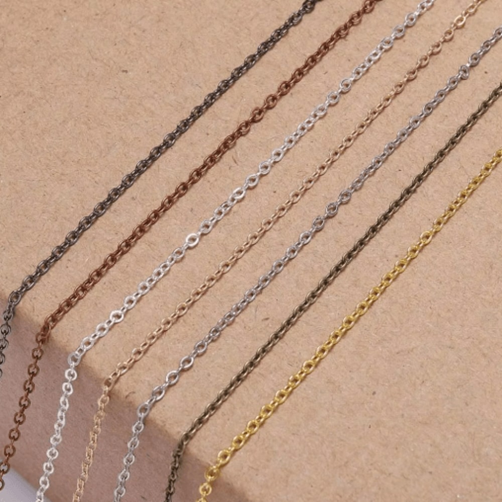 5m Gold And Bronze Plated Necklace Chain For Jewelry Making DIY Crafting Supply 9