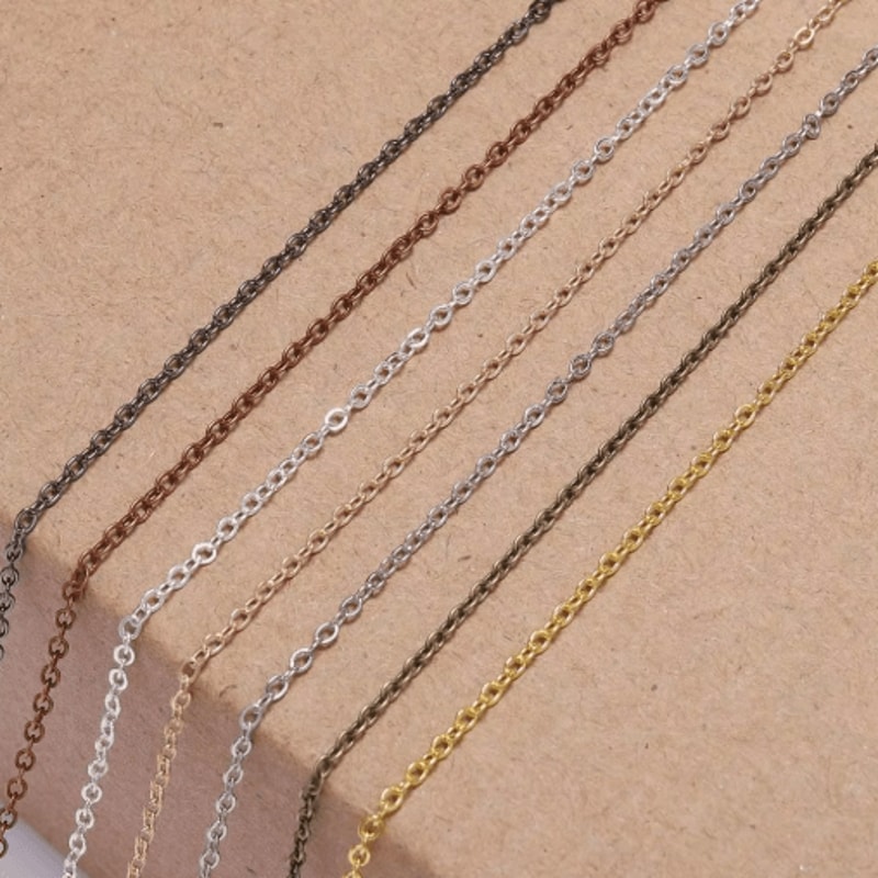 5m Gold And Bronze Plated Necklace Chain For Jewelry Making DIY Crafting Supply 9