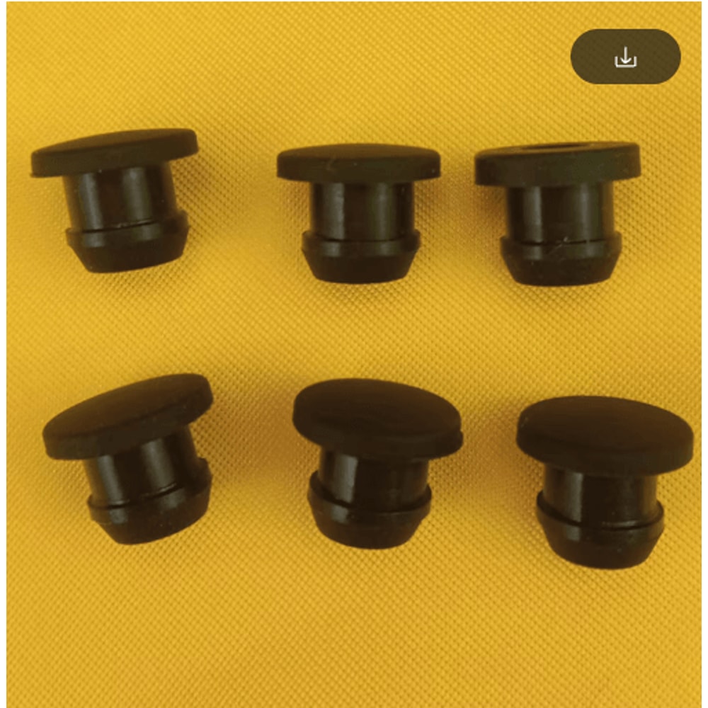 Black Silicone Rubber T Type Plug Set High Temperature SnapOn End Caps 25 To 506mm 2