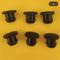 Black Silicone Rubber T Type Plug Set High Temperature SnapOn End Caps 25 To 506mm 2