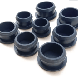 black silicone rubber t type plug set high temperature snap-on end caps 2.5 to 50.6mm