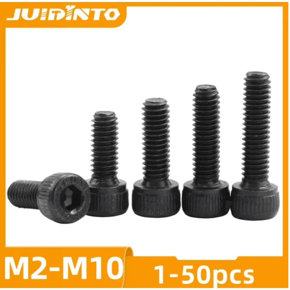 JUIDINTO Hex Socket Head Cap Screws 129 Grade Carbon Steel Allen Bolts M2 To M10 0