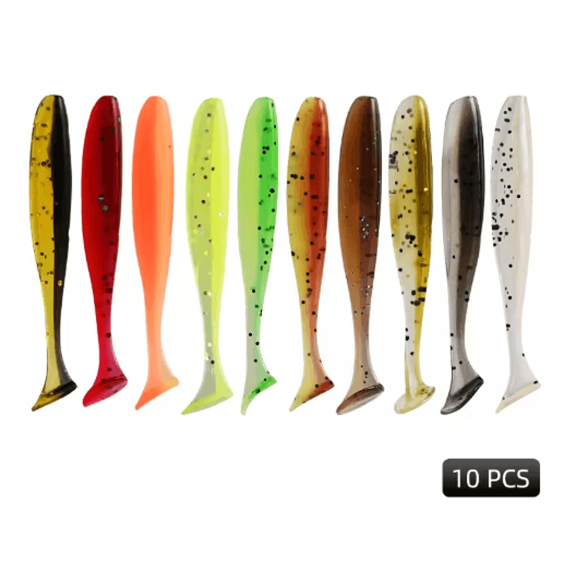 MEREDITH Easy Shiner Soft Fishing Lures Silicone Shad Baits 50mm To 100mm 5