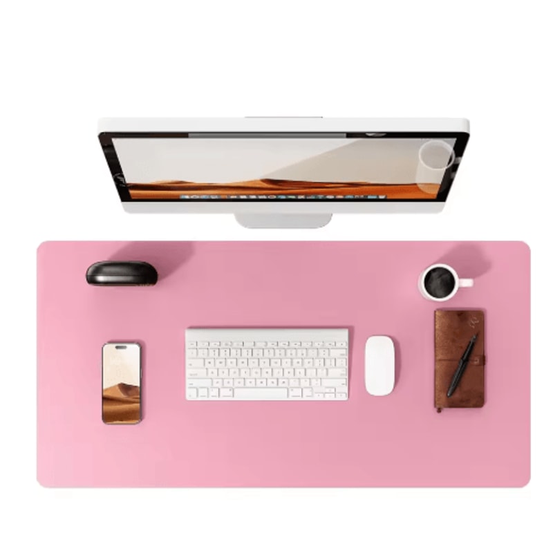 Large PU Leather Desk Pad Protector Non Slip Office Desk Mat For Laptop And Mouse 11