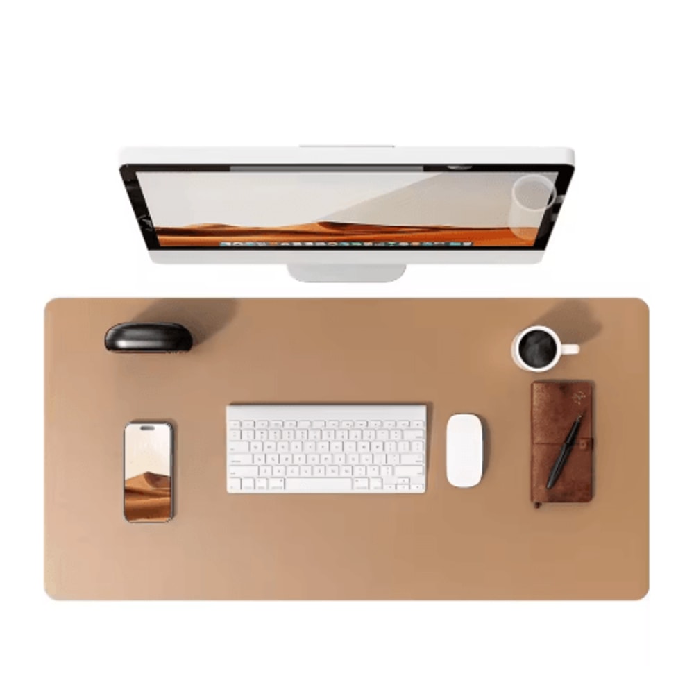 Large PU Leather Desk Pad Protector Non Slip Office Desk Mat For Laptop And Mouse 13