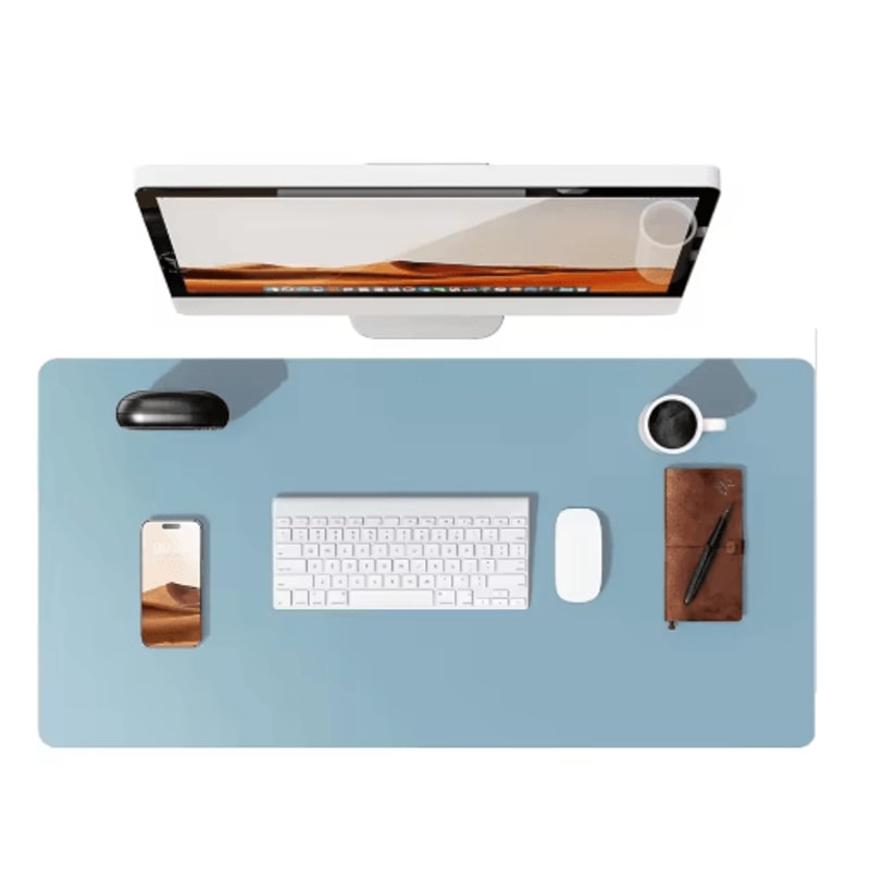 Large PU Leather Desk Pad Protector Non Slip Office Desk Mat For Laptop And Mouse 14