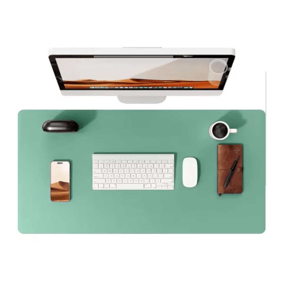 Large PU Leather Desk Pad Protector Non Slip Office Desk Mat For Laptop And Mouse 3