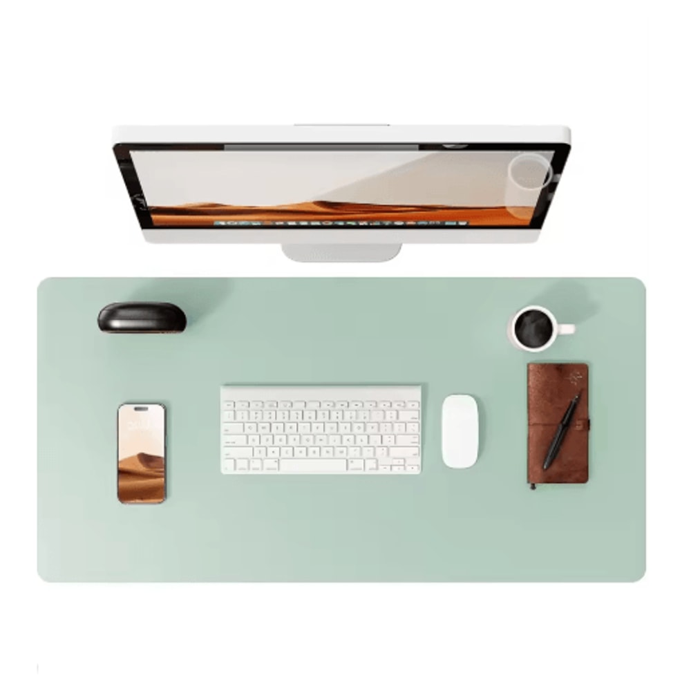 Large PU Leather Desk Pad Protector Non Slip Office Desk Mat For Laptop And Mouse 8