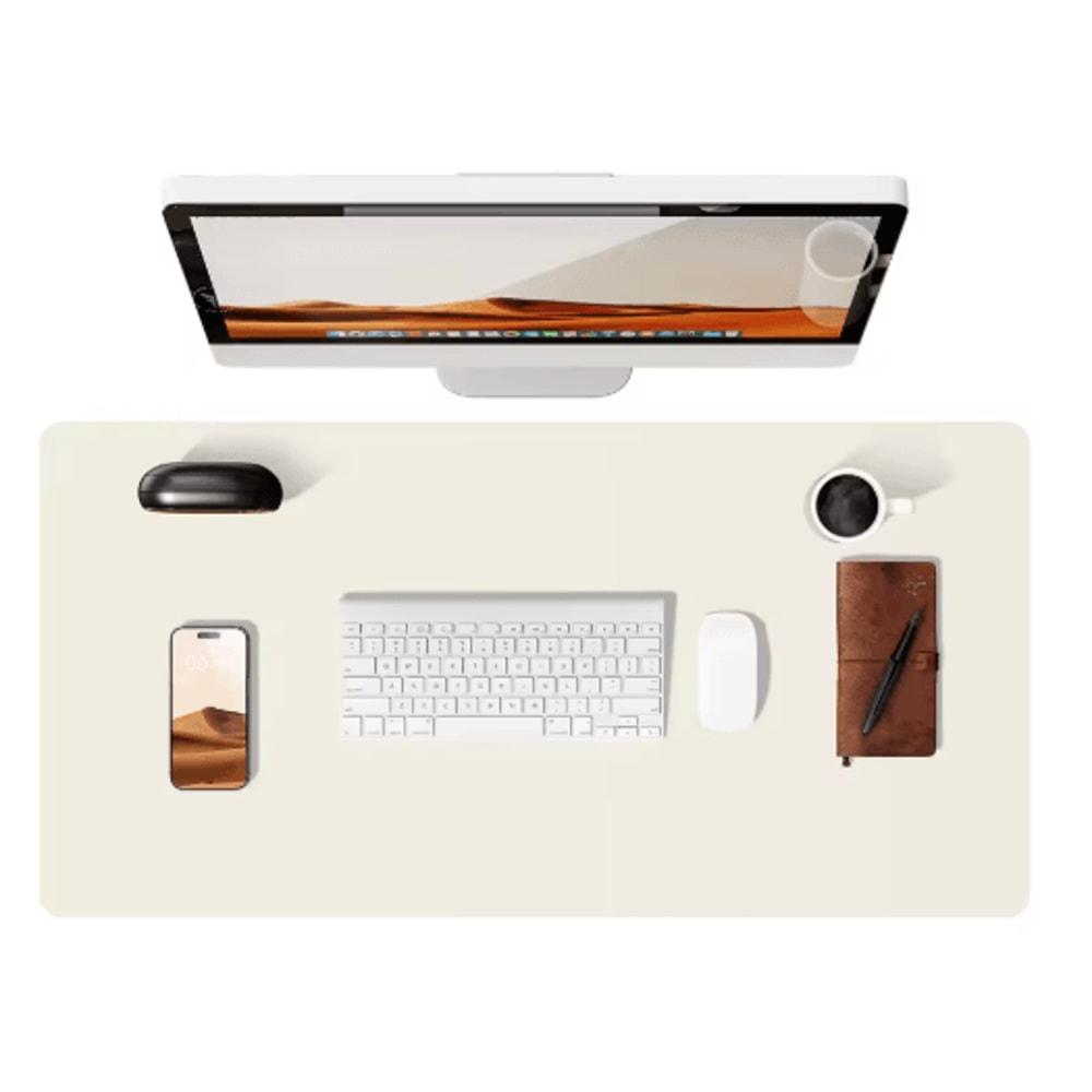 Large PU Leather Desk Pad Protector Non Slip Office Desk Mat For Laptop And Mouse 21