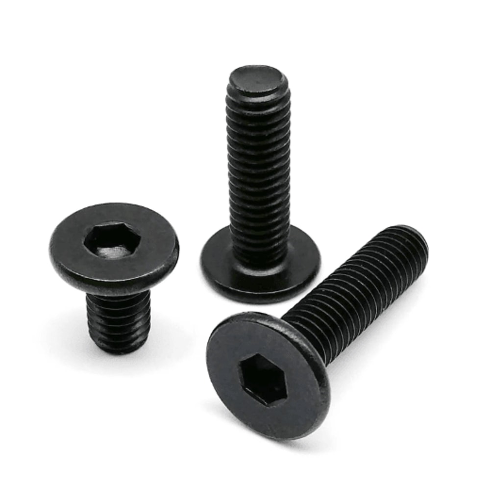 Ultra Thin Stainless Steel Hex Socket Screws Black 304 Wafer Head Bolts M2 M8 3