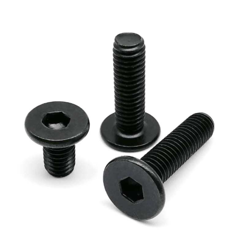 Ultra Thin Stainless Steel Hex Socket Screws Black 304 Wafer Head Bolts M2 M8 3