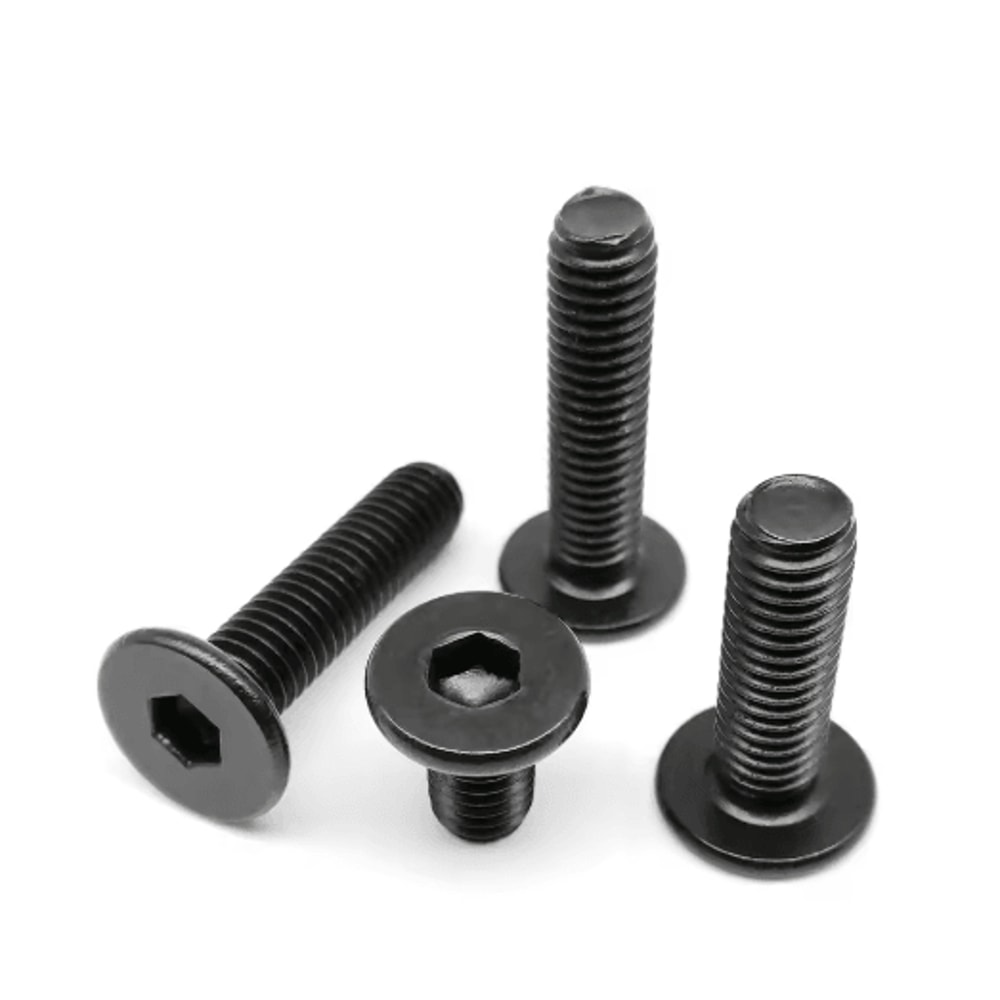 Ultra Thin Stainless Steel Hex Socket Screws Black 304 Wafer Head Bolts M2 M8 5