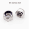 304 Stainless Steel Lock Nuts Black Hex Nylon Insert Lock Nuts M2M16 1