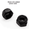 304 Stainless Steel Lock Nuts Black Hex Nylon Insert Lock Nuts M2M16 2