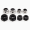 304 Stainless Steel Lock Nuts Black Hex Nylon Insert Lock Nuts M2M16 7
