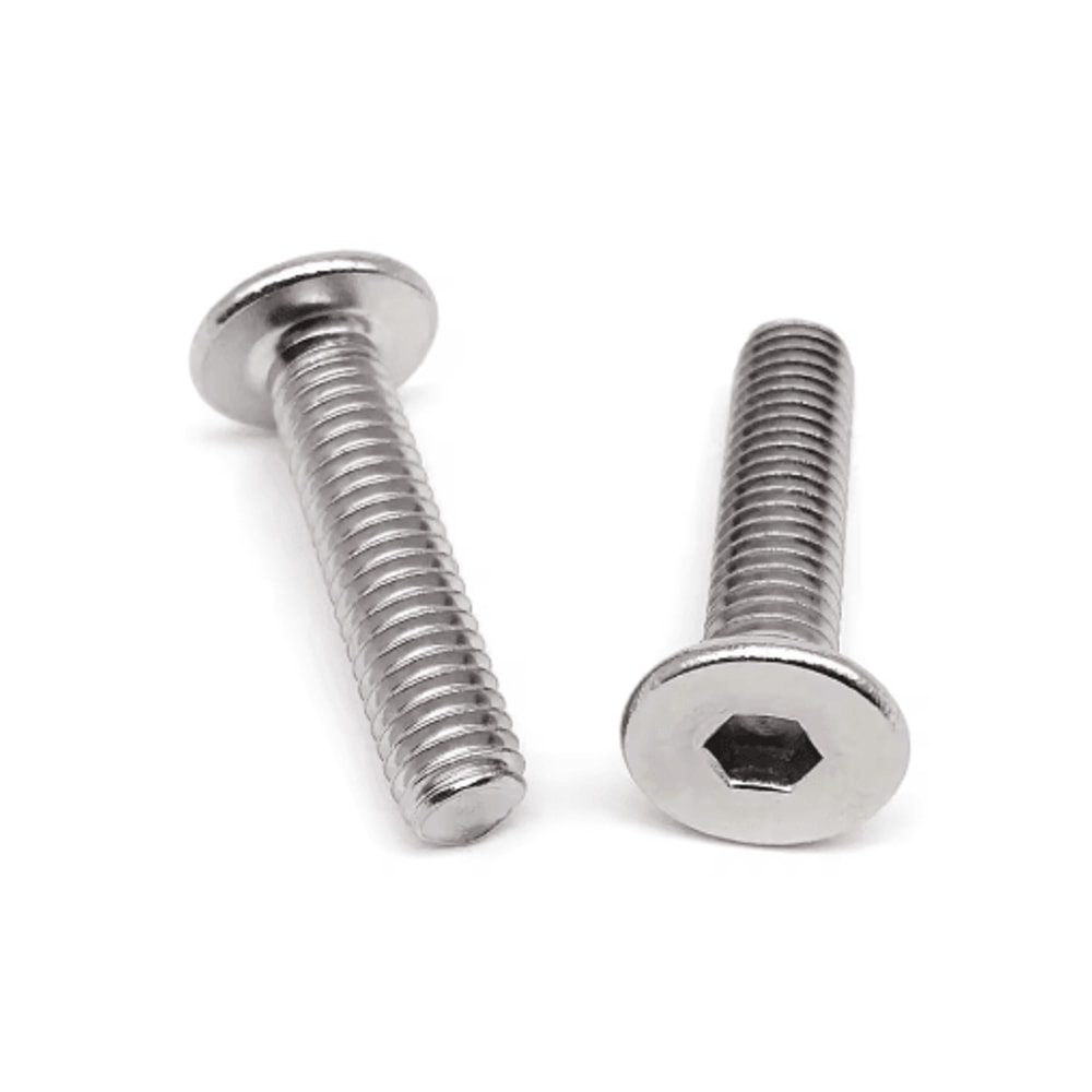 UltraThin 304 Stainless Steel Hex Socket Screws A270 Flat Wafer Allen Bolts M16M8 2
