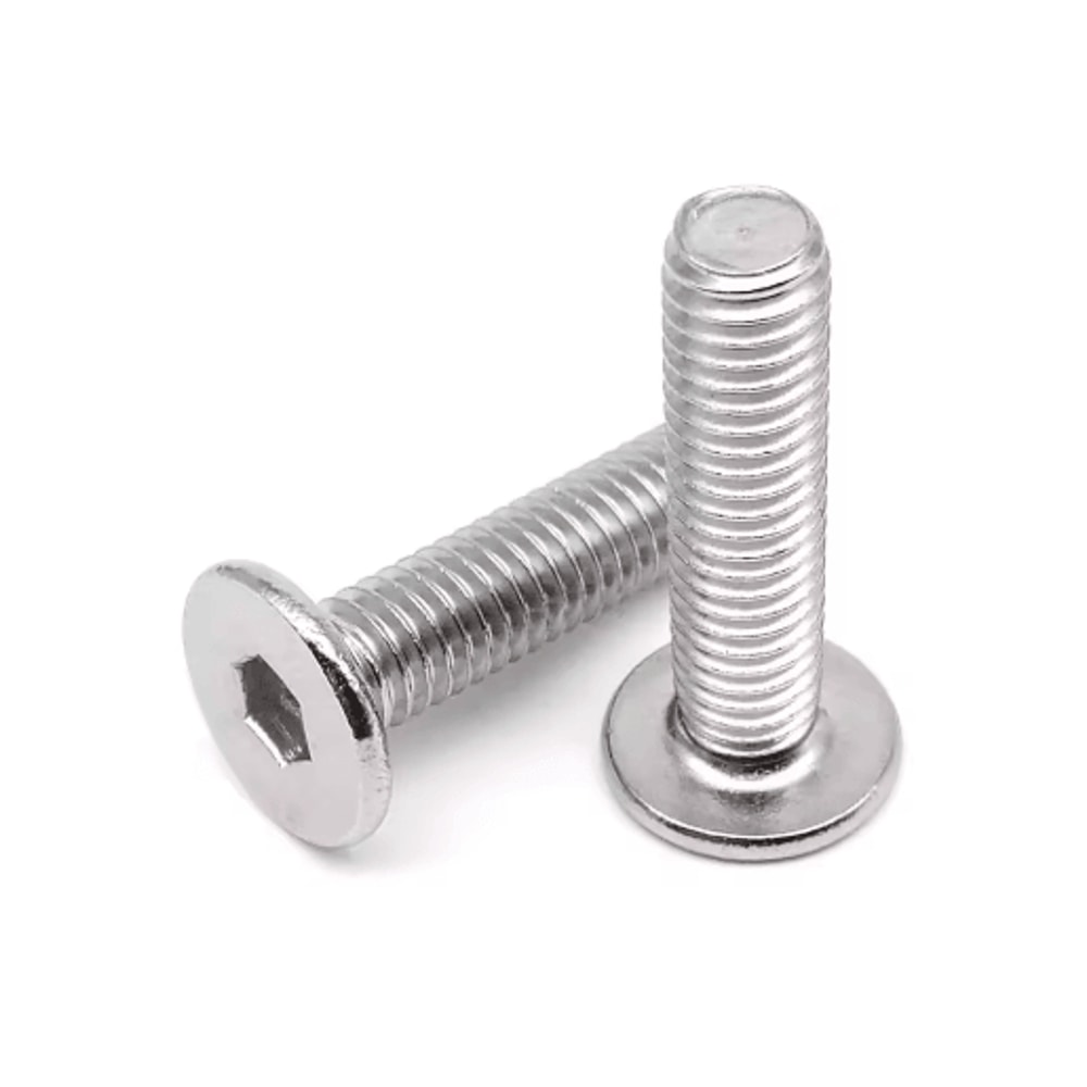 UltraThin 304 Stainless Steel Hex Socket Screws A270 Flat Wafer Allen Bolts M16M8 3