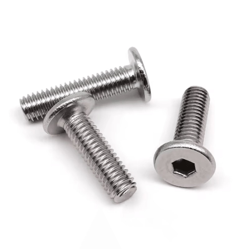UltraThin 304 Stainless Steel Hex Socket Screws A270 Flat Wafer Allen Bolts M16M8 5