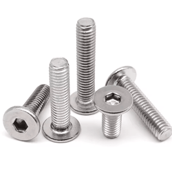 ultra-thin 304 stainless steel hex socket screws – a2-70 flat wafer allen bolts (m1.6–m8)