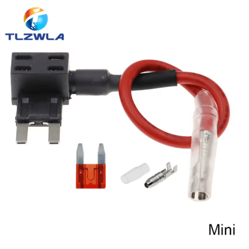 12V AddACircuit Fuse Tap Adapter Car Fuse Holder With 10A Blade Fuse Mini Micro Standard 5