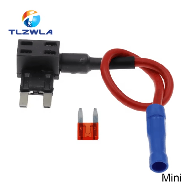 12V AddACircuit Fuse Tap Adapter Car Fuse Holder With 10A Blade Fuse Mini Micro Standard 9