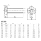 Black ISO7380 Button Head Screws Grade 109 Hex Socket Allen Bolts M16M8 1
