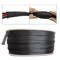 Black PET Braided Cable Sleeve FlameRetardant Wire Protection Tubing 1100M 0