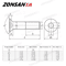 ZONSANTA Countersunk Hex Socket Screws DIN7991 Black Carbon Steel Flat Head Bolts M2M6 1