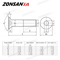 ZONSANTA Countersunk Hex Socket Screws DIN7991 Black Carbon Steel Flat Head Bolts M2M6 1