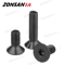 ZONSANTA Countersunk Hex Socket Screws DIN7991 Black Carbon Steel Flat Head Bolts M2M6 5