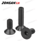 ZONSANTA Countersunk Hex Socket Screws DIN7991 Black Carbon Steel Flat Head Bolts M2M6 5