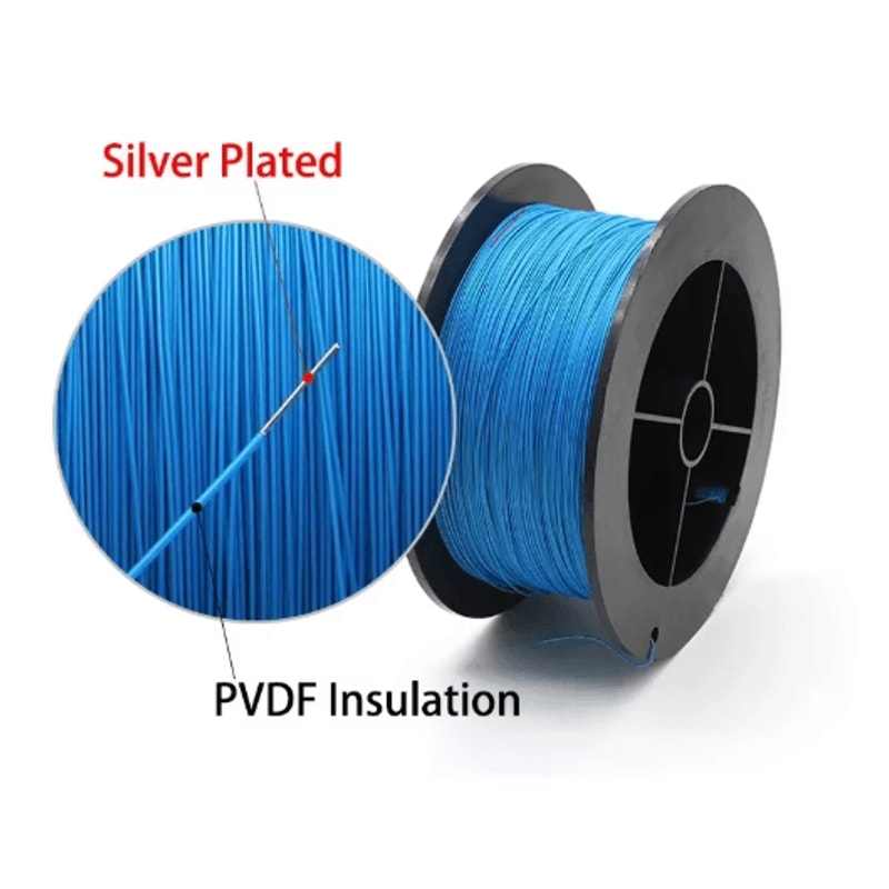 UL1423 PTFE SilverPlated Copper Wire HighTemperature Micro Electronic Cable 2438 AWG 13