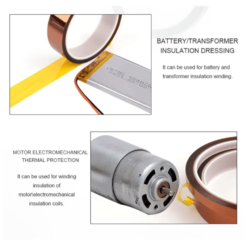 Gold Polyimide HighTemperature BGA Tape HeatResistant Insulation Tape For Electronics 2
