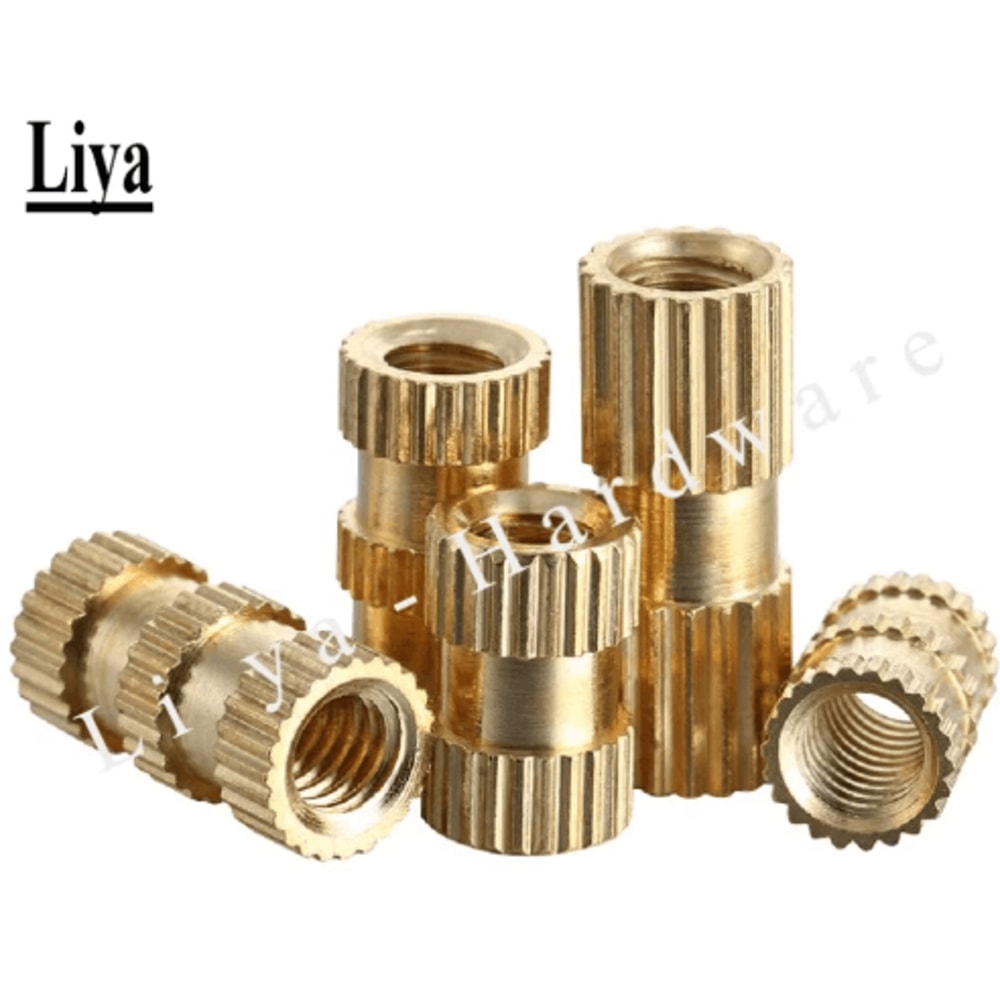 Brass Knurled Thread Insert Nuts Injection Molding Inserts M1M10 5100pcs 0
