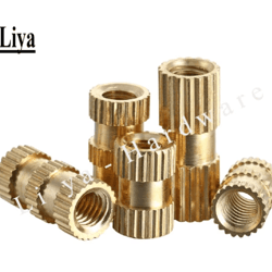 brass knurled thread insert nuts – injection molding inserts (m1–m10, 5–100pcs)