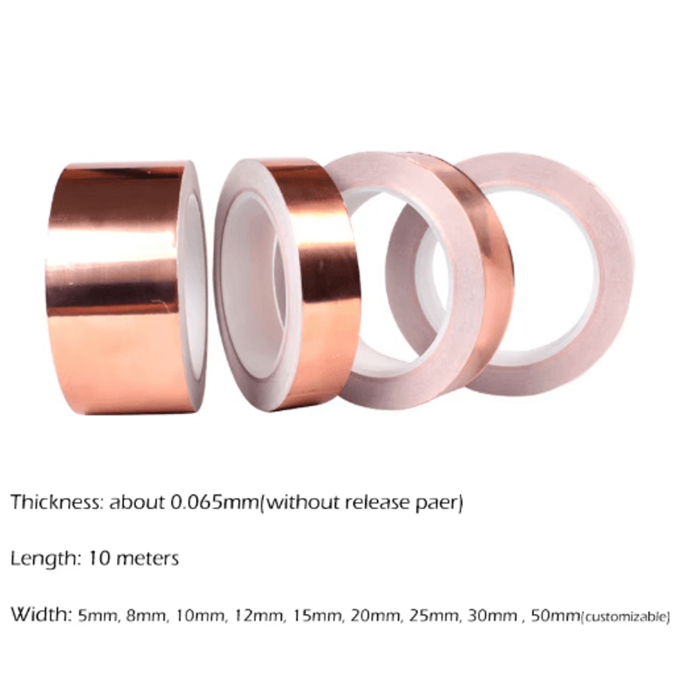 DIY Copper Foil Tape DoubleSided Conductive EMI Shielding Repair Tape 2