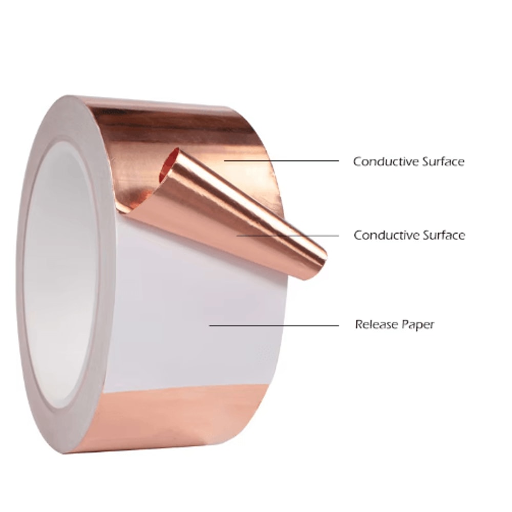 DIY Copper Foil Tape DoubleSided Conductive EMI Shielding Repair Tape 3