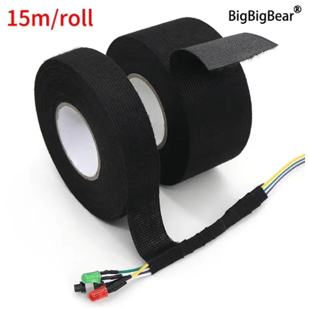 HeatResistant Fabric Tape For Automotive Wiring Harness Cable Looms 0