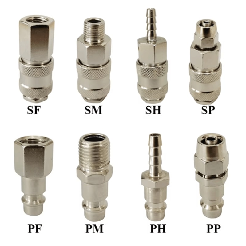 EU Standard Pneumatic Quick Connector For Air Hose And Compressor Fittings 9