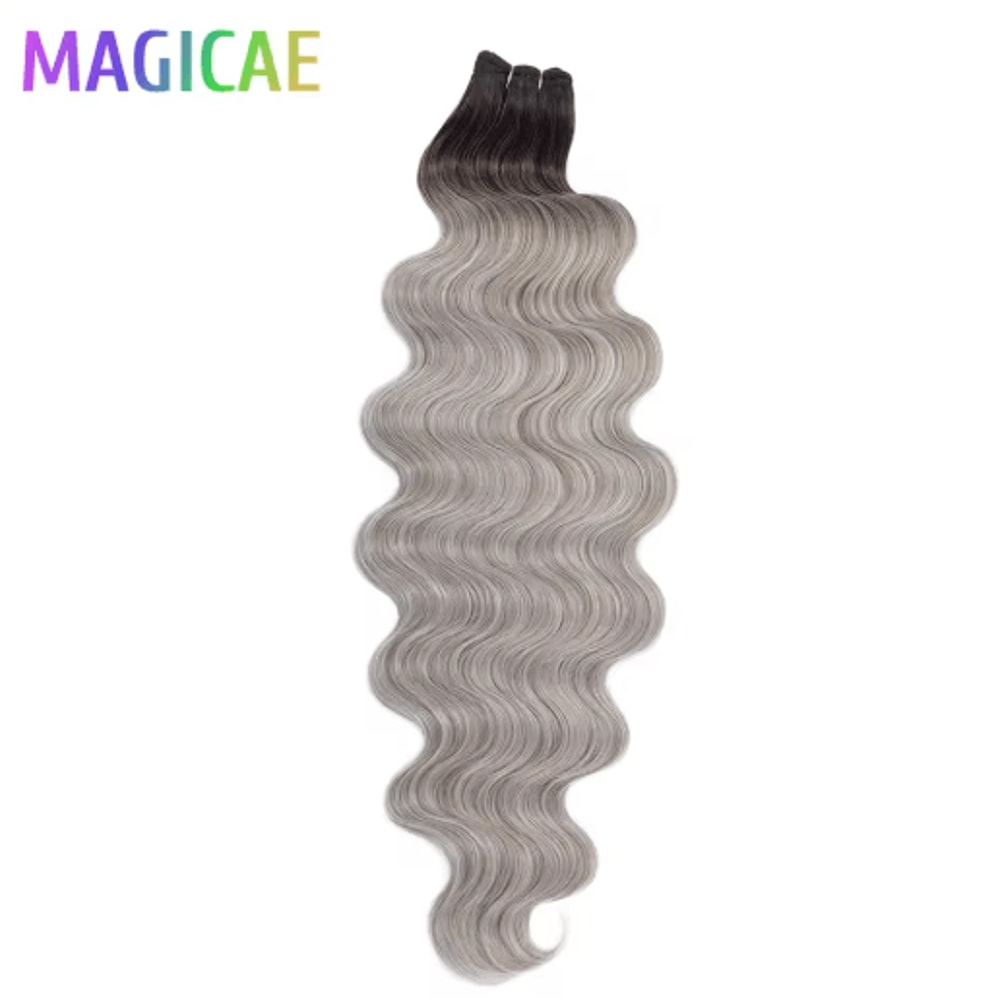 Magicae 30 Inch Ombre Body Wave Synthetic Hair Extension Bundle 200g 16