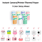 Kids Instant Camera Thermal Paper Refill Rolls BPAFree 57by25mm White NonAdhesive 4