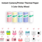 Kids Instant Camera Thermal Paper Refill Rolls BPAFree 57by25mm White NonAdhesive 5