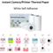 Kids Instant Camera Thermal Paper Refill Rolls BPAFree 57by25mm White NonAdhesive 7