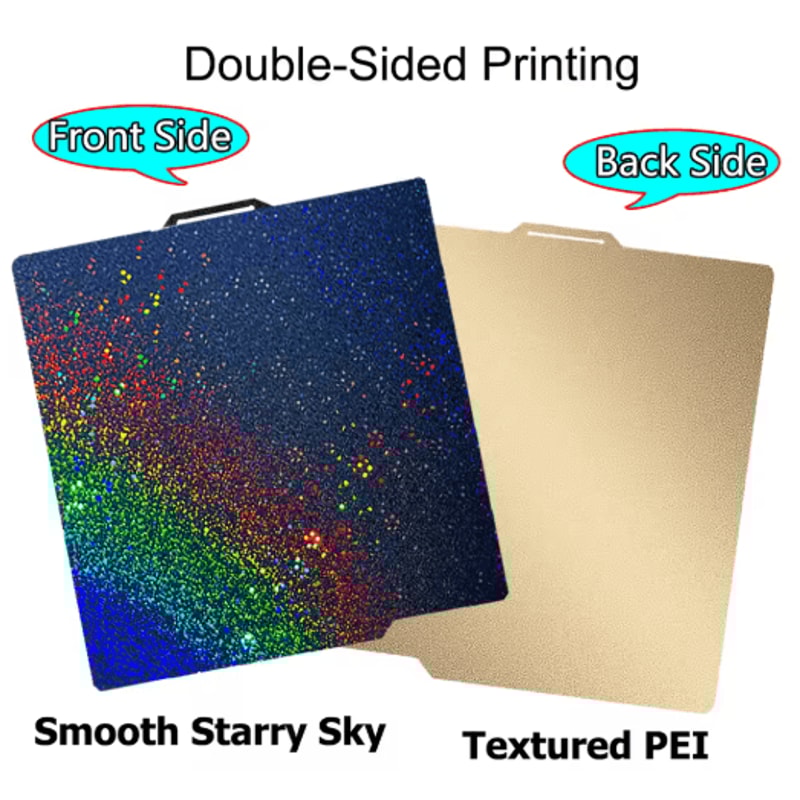 Smooth PEIPEOPET Build Plate For Bambu Lab X1C P1P P1S P2S A1 Series 11