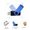 Rotatable USB 20 Flash Drive Waterproof Memory Stick 8GB128GB 11