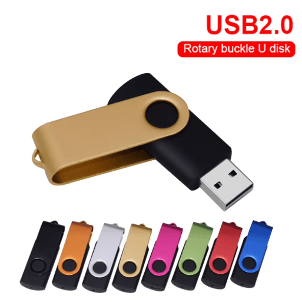 Rotatable USB 20 Flash Drive Waterproof Memory Stick 8GB128GB 0