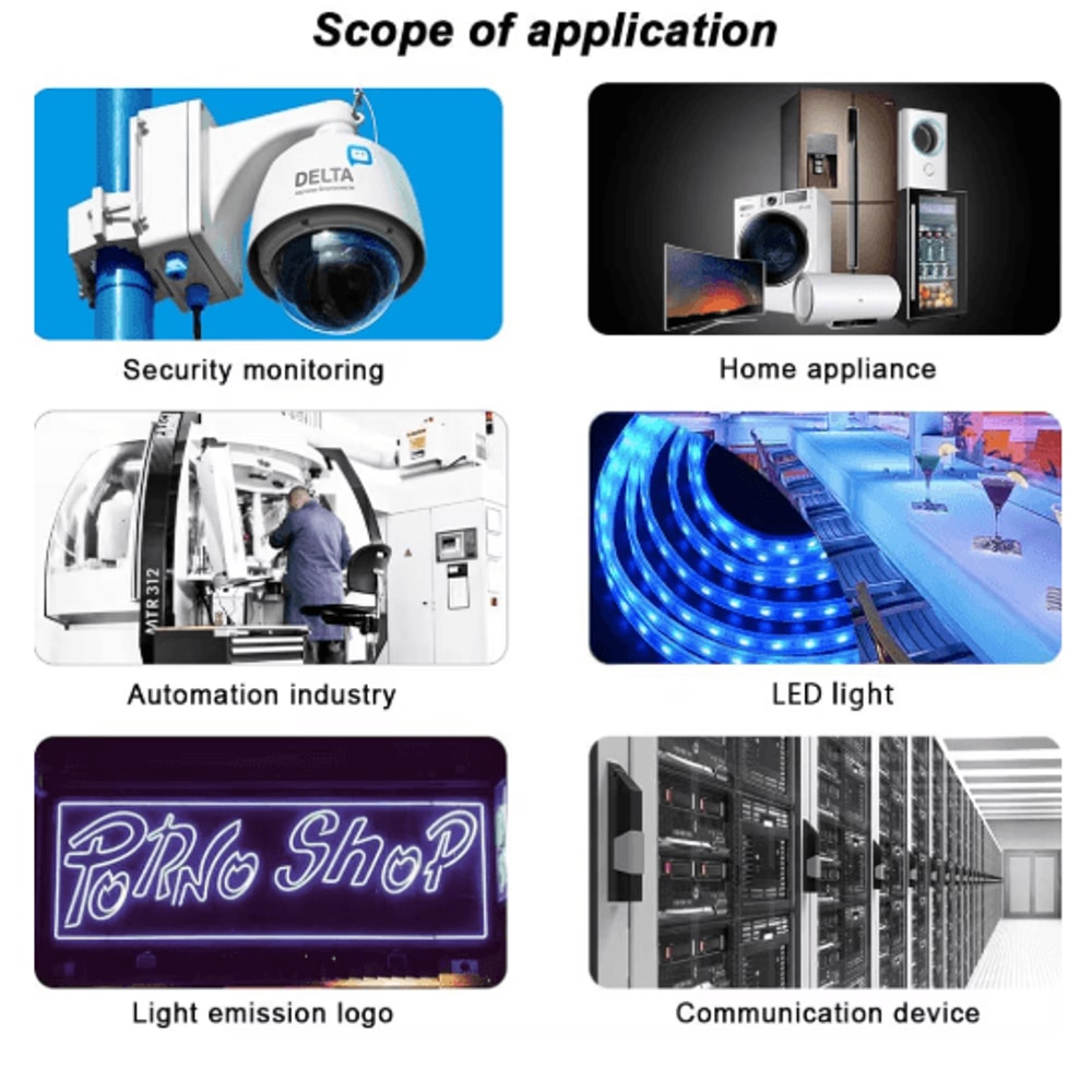 AC 220V To DC 5V 12V 24V 36V Switching Power Supply SMPS 1A30A 2